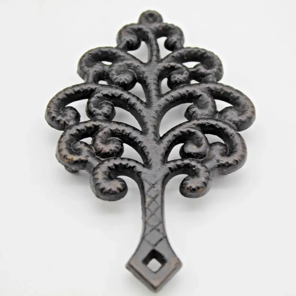 Vintage Mini Cast Iron Trivet Family Tree 9-24